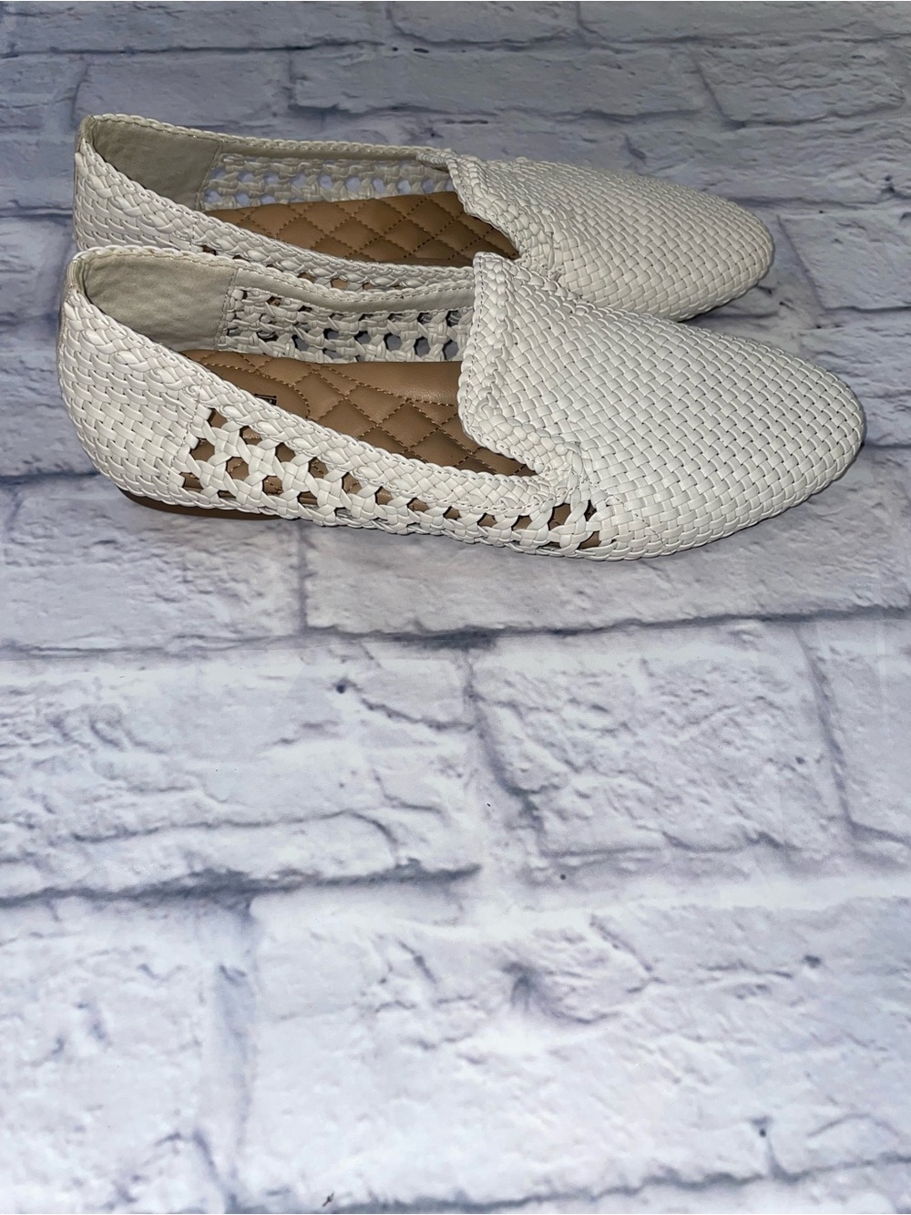 Birdies The Starling Woven Vegan Leather Slip On Flats Loafers. Size 7.5
